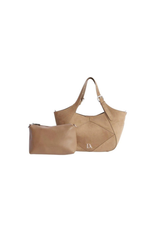 ORI7801051 BOLSO MANO MARRON DON ALGODON