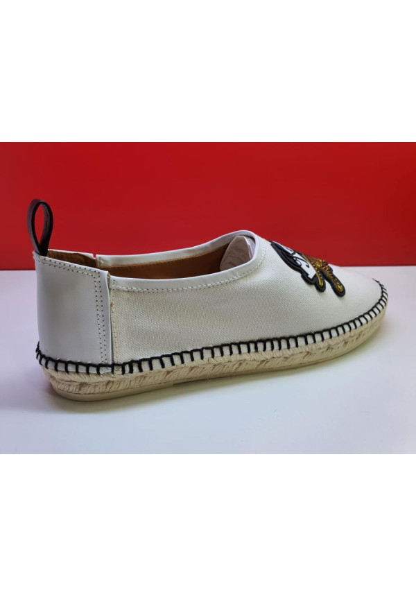 KENZO 1ES123 YUZUKO ESPADRILLE MEMENT BLANCA 