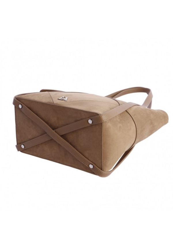 ORI7800051 SHOPPER MARRON DON ALGODON