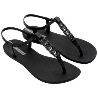 IPANEMA 83692 CLASS CHAIN SANDAL FEM BD624 BLACK DARK GREY 