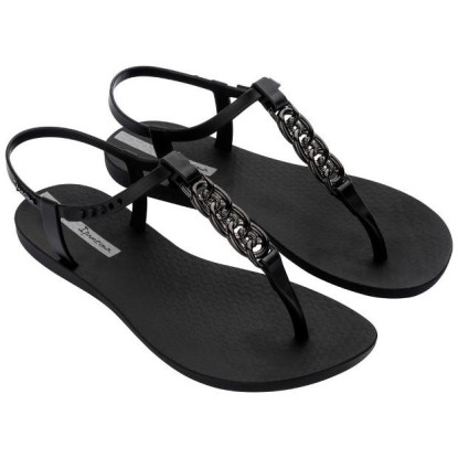 IPANEMA 83692 CLASS CHAIN SANDAL FEM BD624 BLACK DARK GREY 