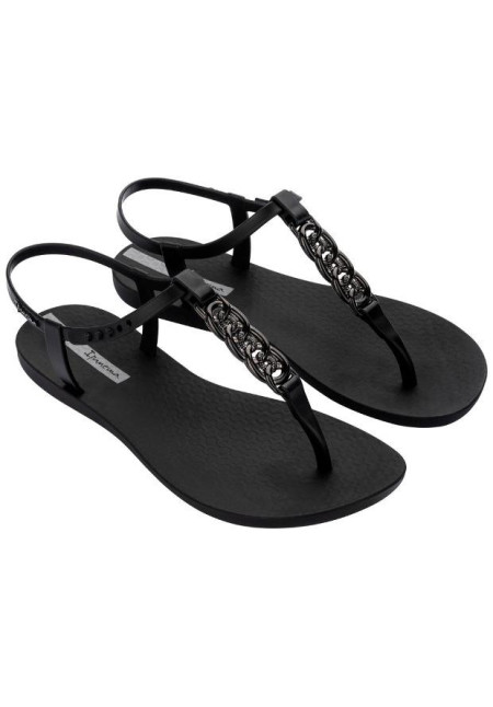 IPANEMA 83692 CLASS CHAIN SANDAL FEM BD624 BLACK DARK GREY 