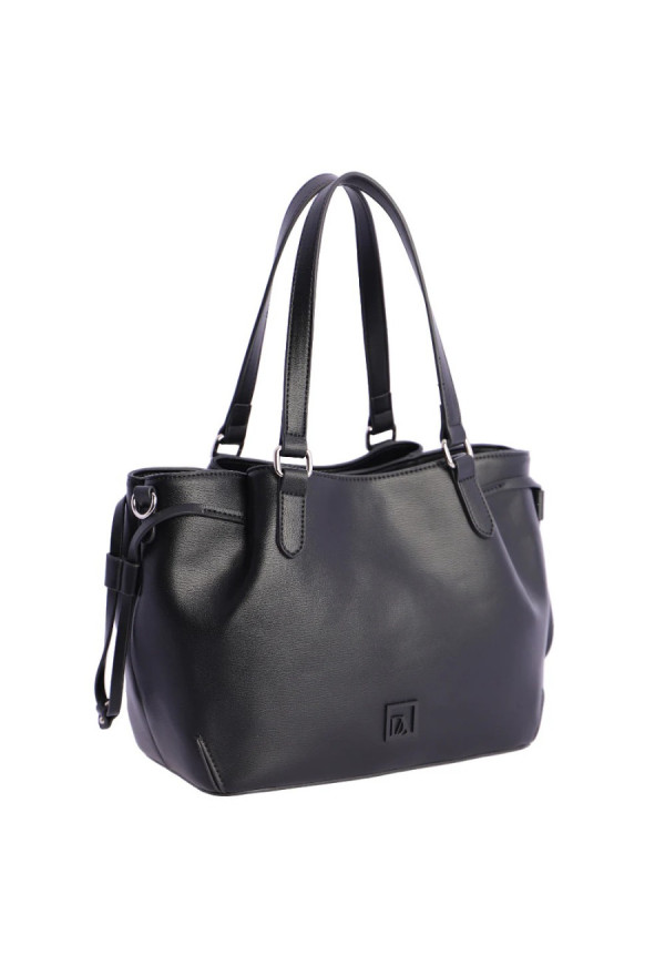 ORI7845001 BOLSO MANO NEGRO DON ALGODON