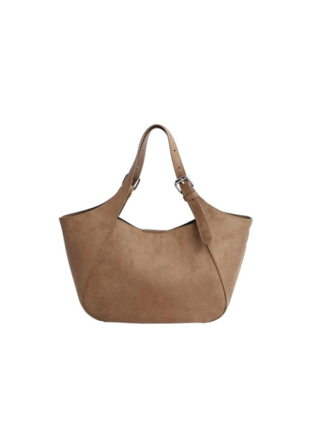 ORI7801051 BOLSO MANO MARRON DON ALGODON