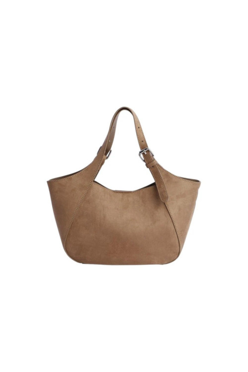 ORI7801051 BOLSO MANO MARRON DON ALGODON