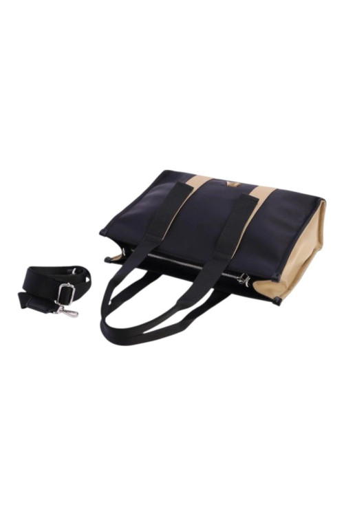 ORI7804001 SHOPPER NEGRO DON ALGODON 