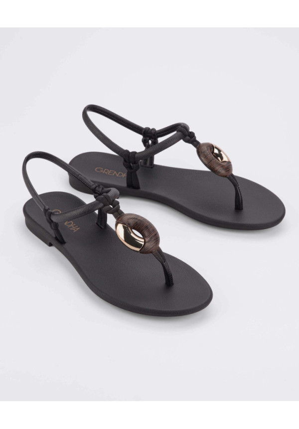 GRENDHA 83598 CACAU CELEBRE SAND AD AP823 BLACK 