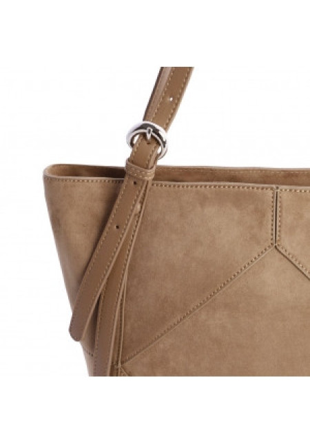ORI7800051 SHOPPER MARRON DON ALGODON