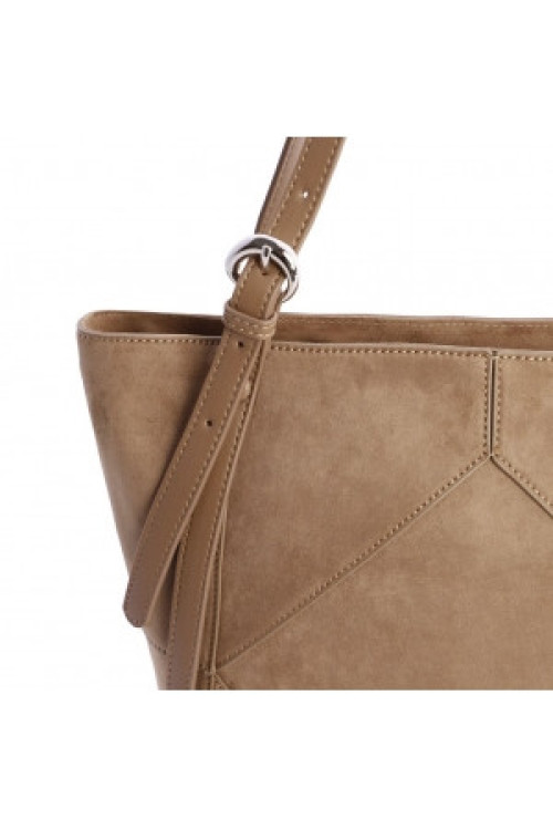 ORI7800051 SHOPPER MARRON DON ALGODON