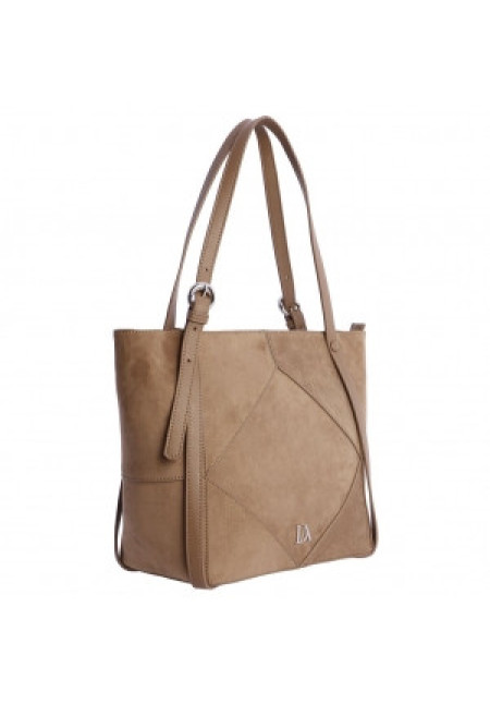 ORI7800051 SHOPPER MARRON DON ALGODON