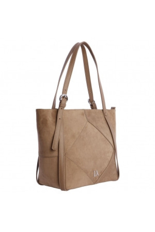 ORI7800051 SHOPPER MARRON DON ALGODON