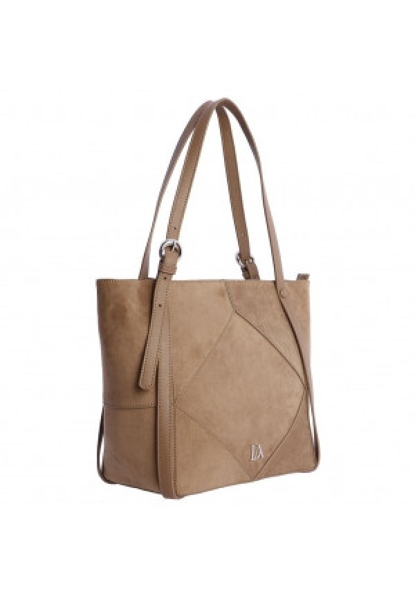 ORI7800051 SHOPPER MARRON DON ALGODON