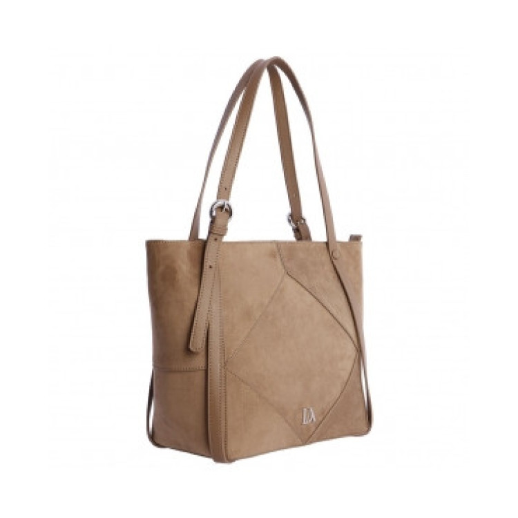 ORI7800051 SHOPPER MARRON DON ALGODON