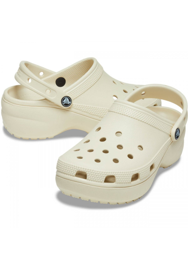 CROCS  206750 CLASSIC PLATFORM CLOG W BONE