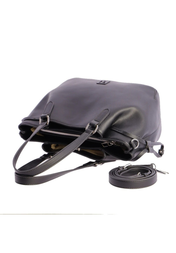 ORI7845001 BOLSO MANO NEGRO DON ALGODON