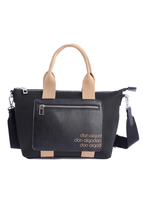 DON ALGODON 7800001 BOLSO DE MANO NEGRO 