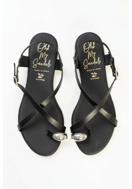 5863 NEGRO OH! MY SANDALS 