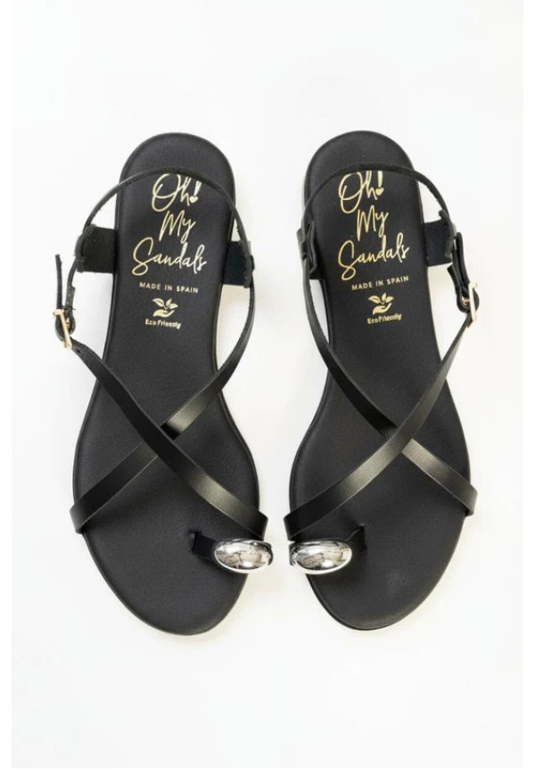 5863 NEGRO OH! MY SANDALS 