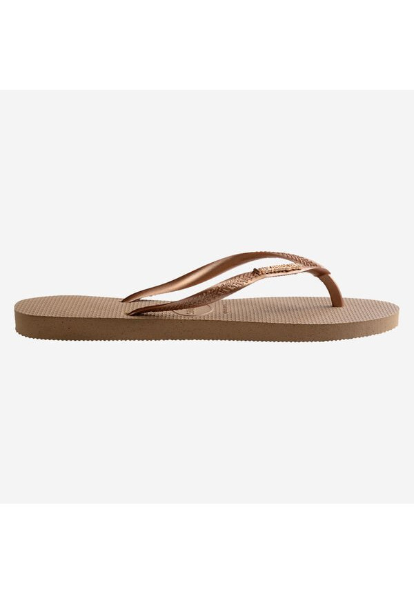 SLIM LOGO METALLIC ROSE GOLD HAVAIANAS