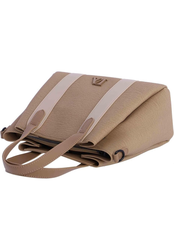 7861004  BOLSO MANO C B BEIGE DON ALGODON 