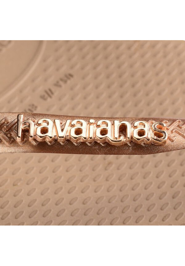 SLIM LOGO METALLIC ROSE GOLD HAVAIANAS