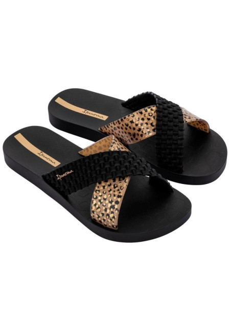 IPANEMA 27214 SENSE SLIDE FEM BP205 BLACK BEIGE