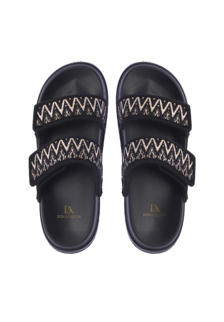8902001000 FLIP FLOP NEGRO DON ALGODON