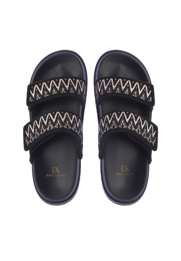 8902001000 FLIP FLOP NEGRO DON ALGODON