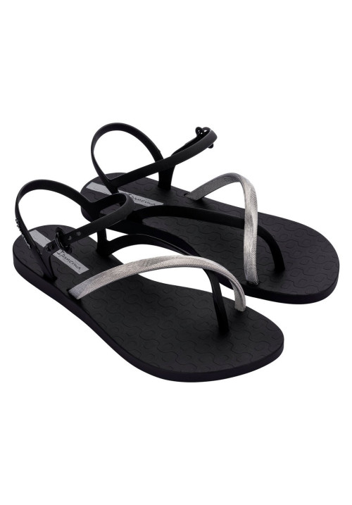 IPANEMA 83782 ELEGANT SANDAL FEM BN808 BLACK SILVER 