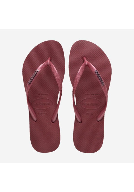 SLIM LOGO METALLIC AMARANTO HAVAIANAS