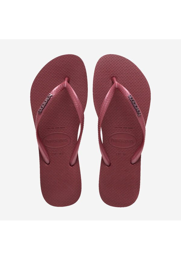 SLIM LOGO METALLIC AMARANTO HAVAIANAS