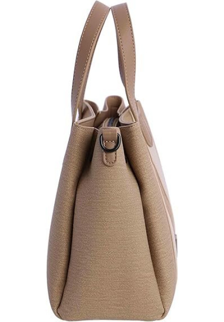 7861004  BOLSO MANO C B BEIGE DON ALGODON 
