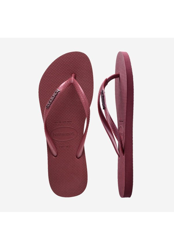 SLIM LOGO METALLIC AMARANTO HAVAIANAS