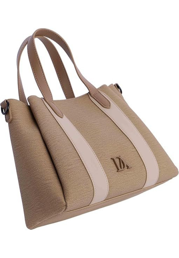 7861004  BOLSO MANO C B BEIGE DON ALGODON 