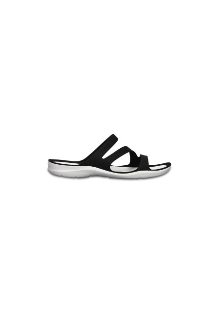 CROCS 203998 SWIFTWATER SANDAL W  BLACK/WHITE